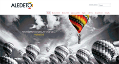 Desktop Screenshot of aledeto.cz